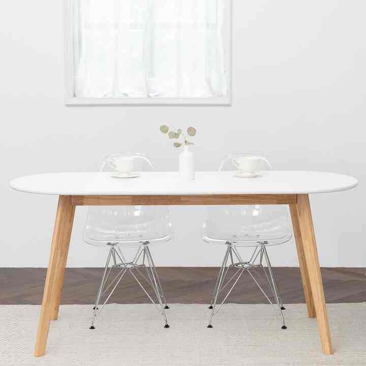 楕円形 ダイニングテーブル 160cm