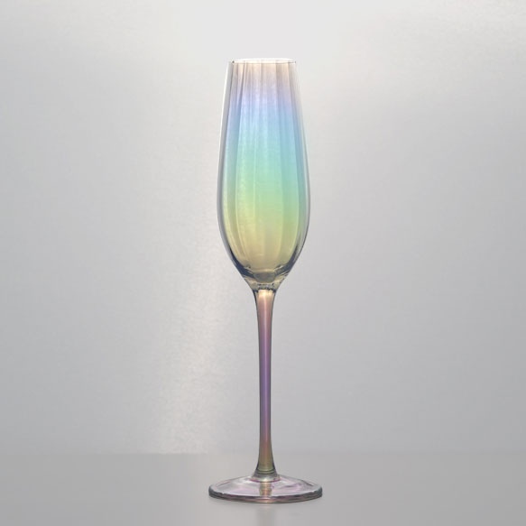 코지테이블 미스틱 오로라 홀로그램 티니블랑 샤인 샴페인잔 235ml