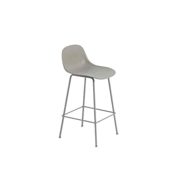 FIBER COUNTER STOOL W. BACKREST TUBE BASE チェア
