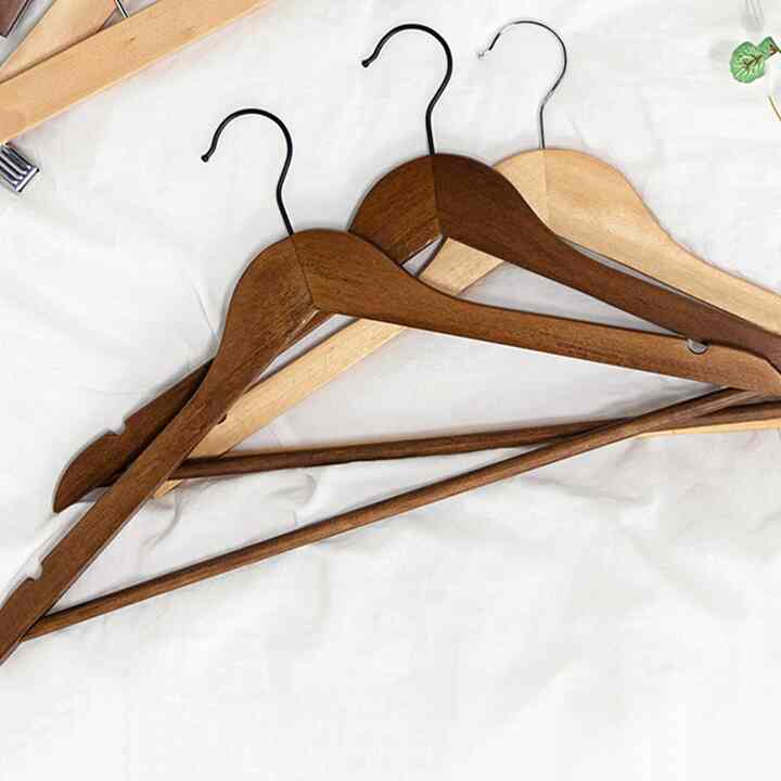 NEW プレミアムウッドハンガー 10個セット［2種］ 