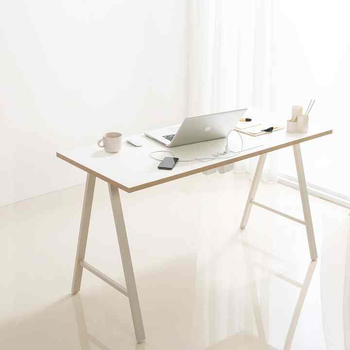 Prale コンセント付き パソコンデスク 120cm