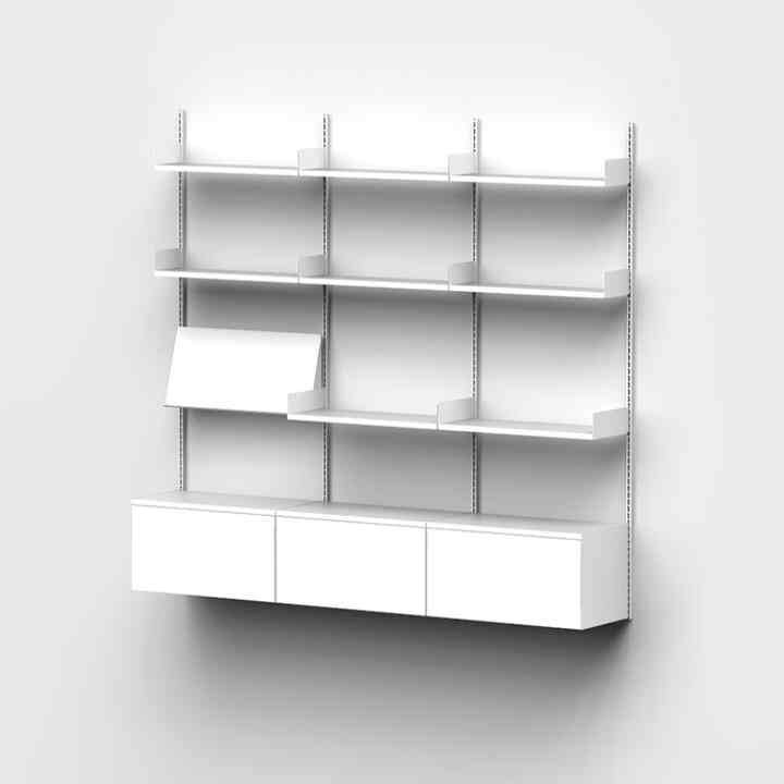 システム000 スタンダードシェルフ SET ホワイト