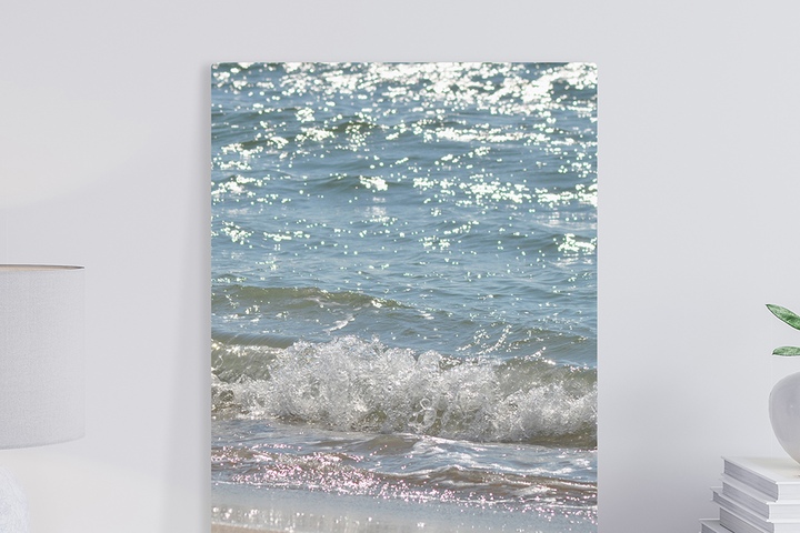 오홀리브 접이식 밥상 액자테이블 하얀파도 3size