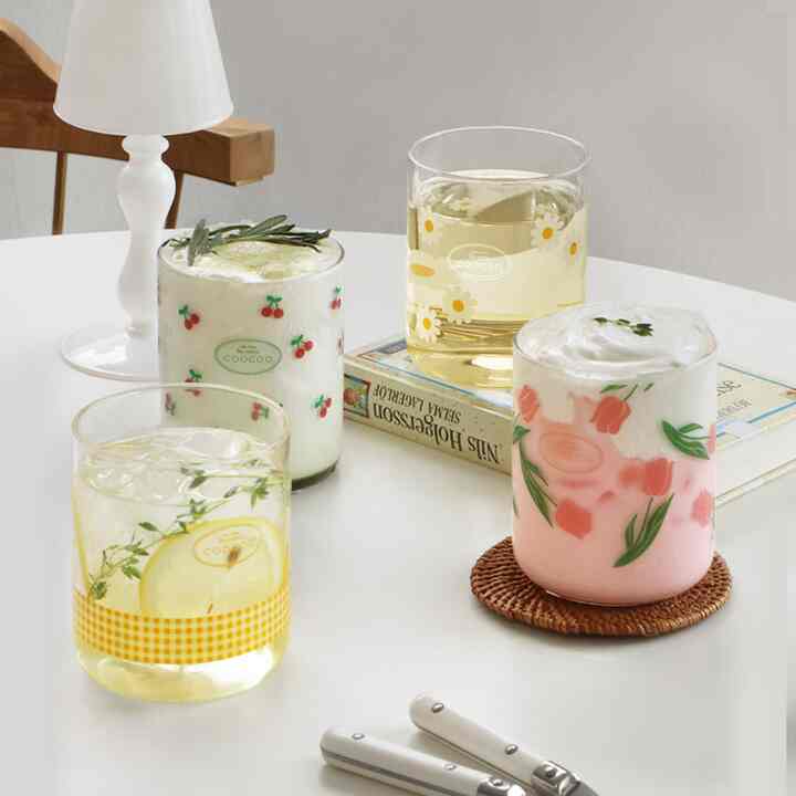 coocoo 耐熱ガラスカップ 420ml［4種］