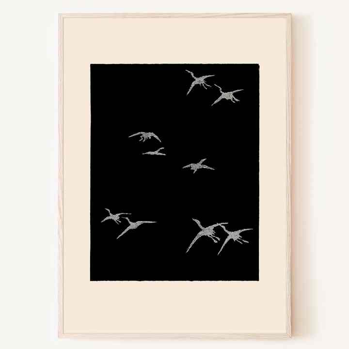 蘆雁圖 インテリア ポスター