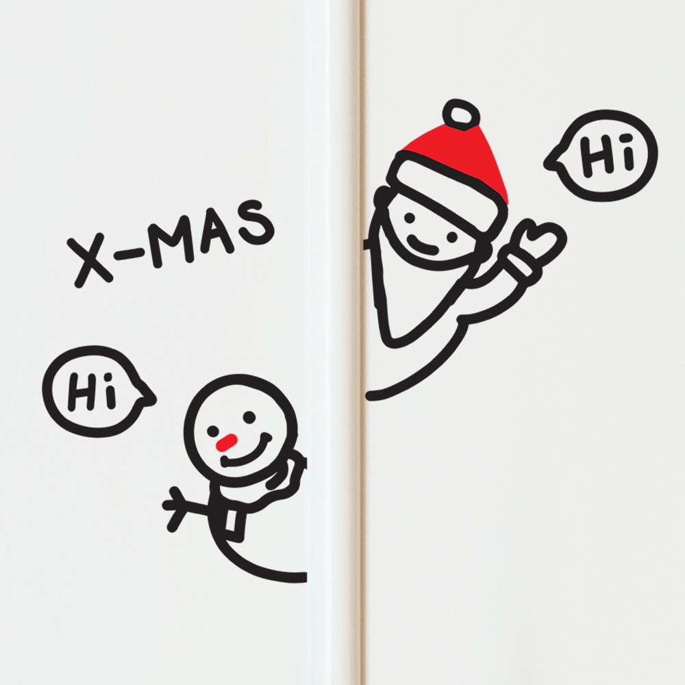 오늘의집 코이핀즈 구석구석 산타와 눈사람 크리스마스 스티커
