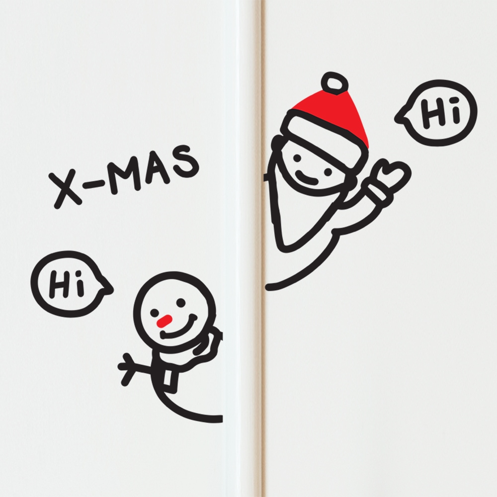 코이핀즈 구석구석 산타와 눈사람 크리스마스 스티커