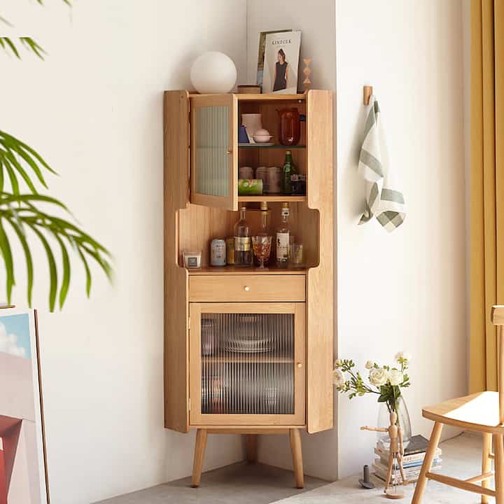 PRAGUE ウッド コーナーラック ハイタイプ 164cm