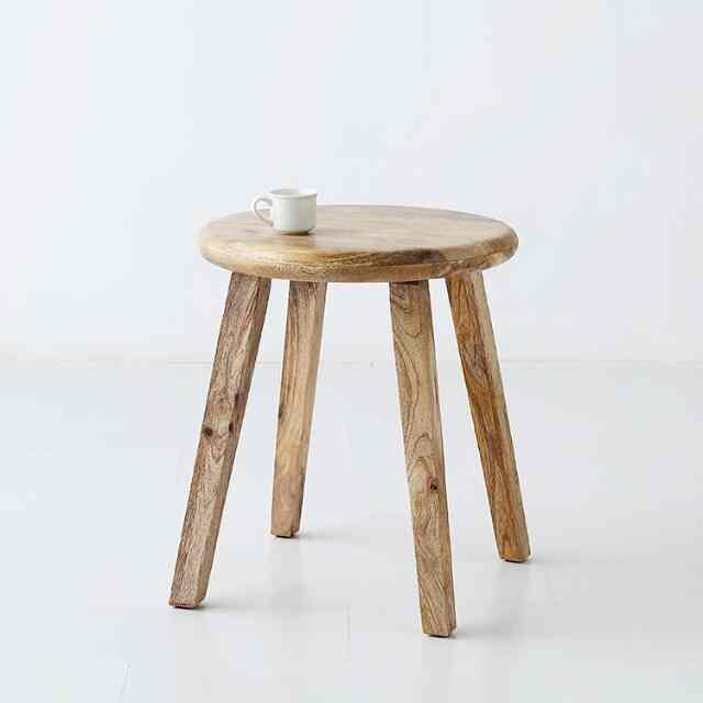 BEN マンゴーウッドラウンドスツール