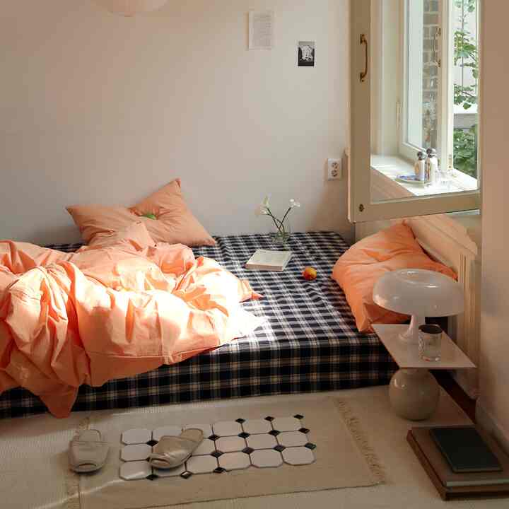 Chocolate チェック ボックスカバー［3色］