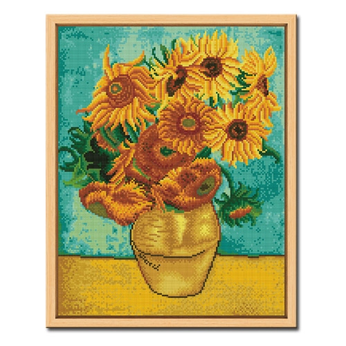 아트홀릭 DIY 보석십자수 액자형 정물 (43x54cm) D504_고흐의 해바라기