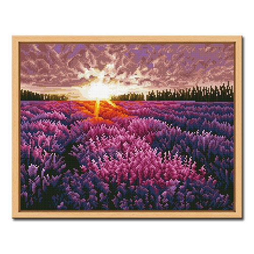 오늘의집 DIY 보석십자수 액자형 풍경 (43x54cm) D611_일출