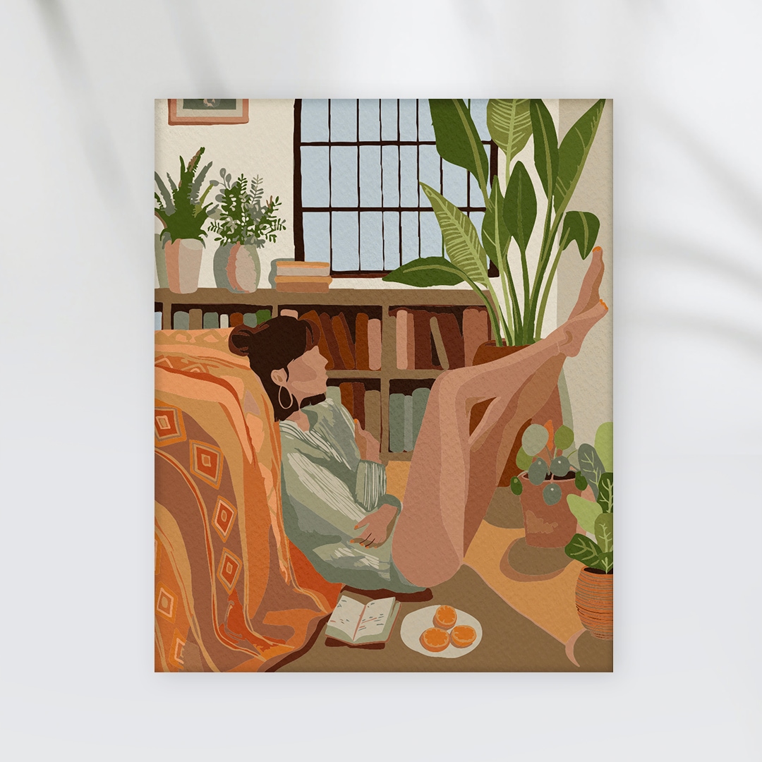 유라(yura) DIY 명화/유화그리기 세트 주말의 일상 물감두배 (40X50)