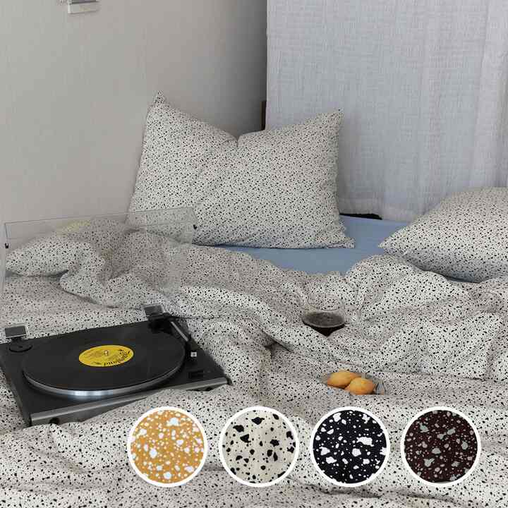 テラゾマーブル 布団+枕カバーセット 【4colors】