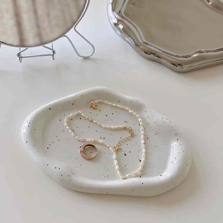 クラウド セラミック トレイ［2色］