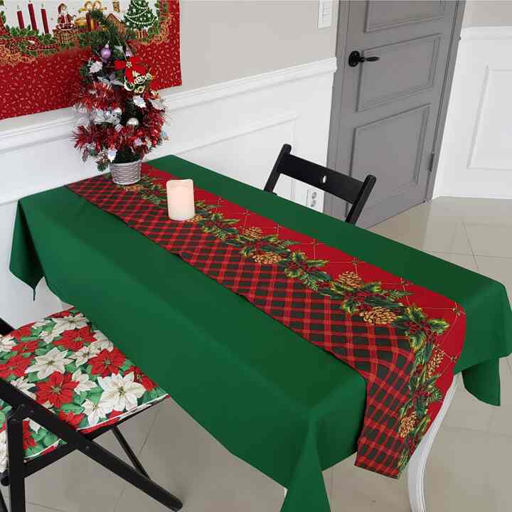 松ぼっくり ダイア クリスマス テーブルランナー［2サイズ］