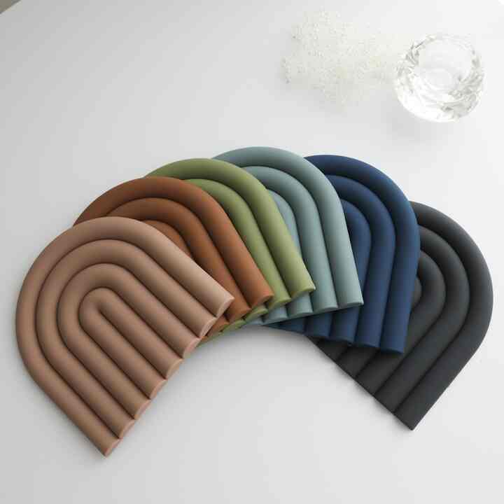 EL Half-Moon シリコン鍋敷き/ティーコースター