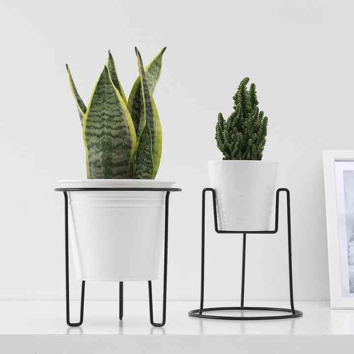 SVARTPEPPAR スヴァルトペッパル プラントスタンド, 室内/屋外用 ブラック［2サイズ］