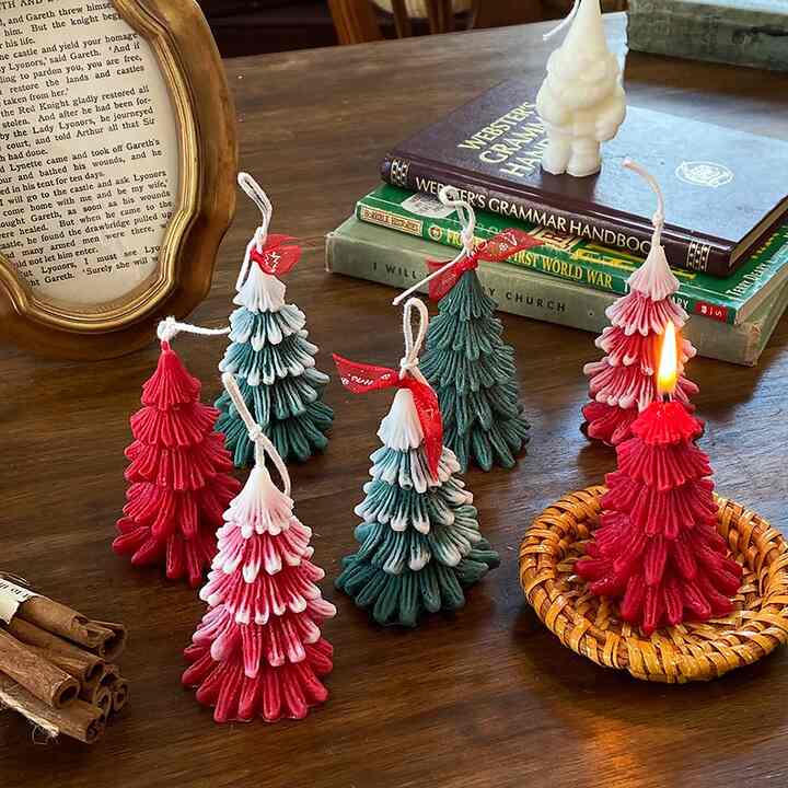 クリスマスツリーキャンドル［5色］