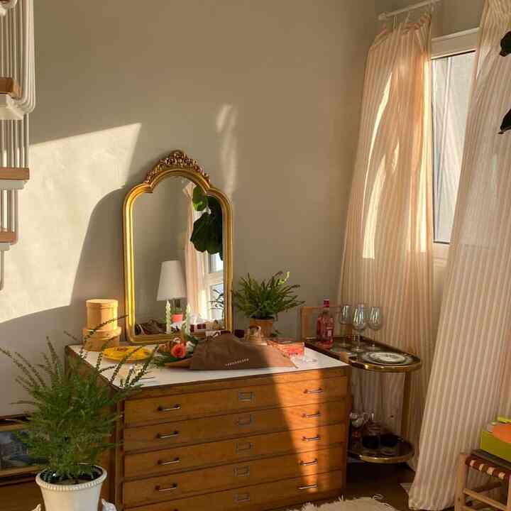 フレンチカクテル ストライプポイントカーテン［8サイズ］