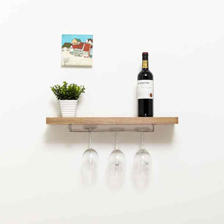 ワイングラスホルダー  壁掛け棚