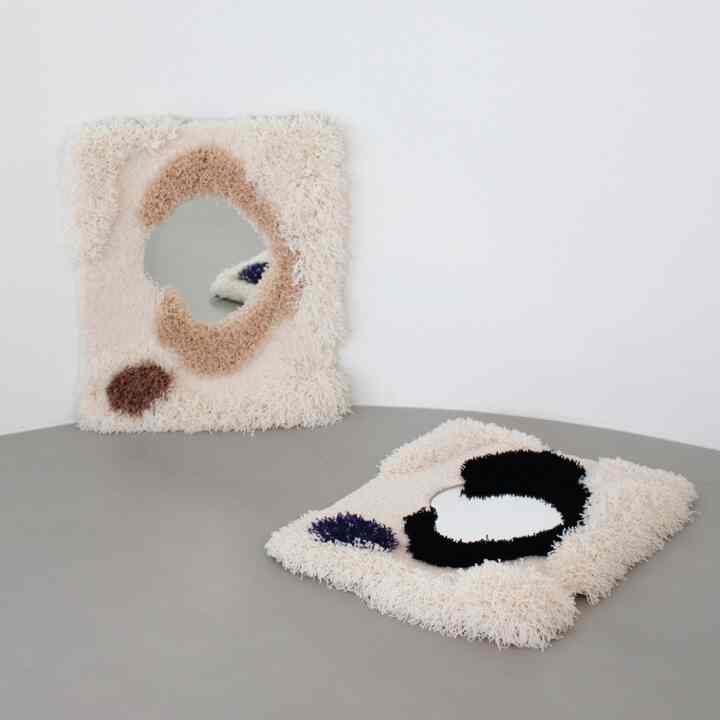 Fluffy Pebble Mirror デザインミラー