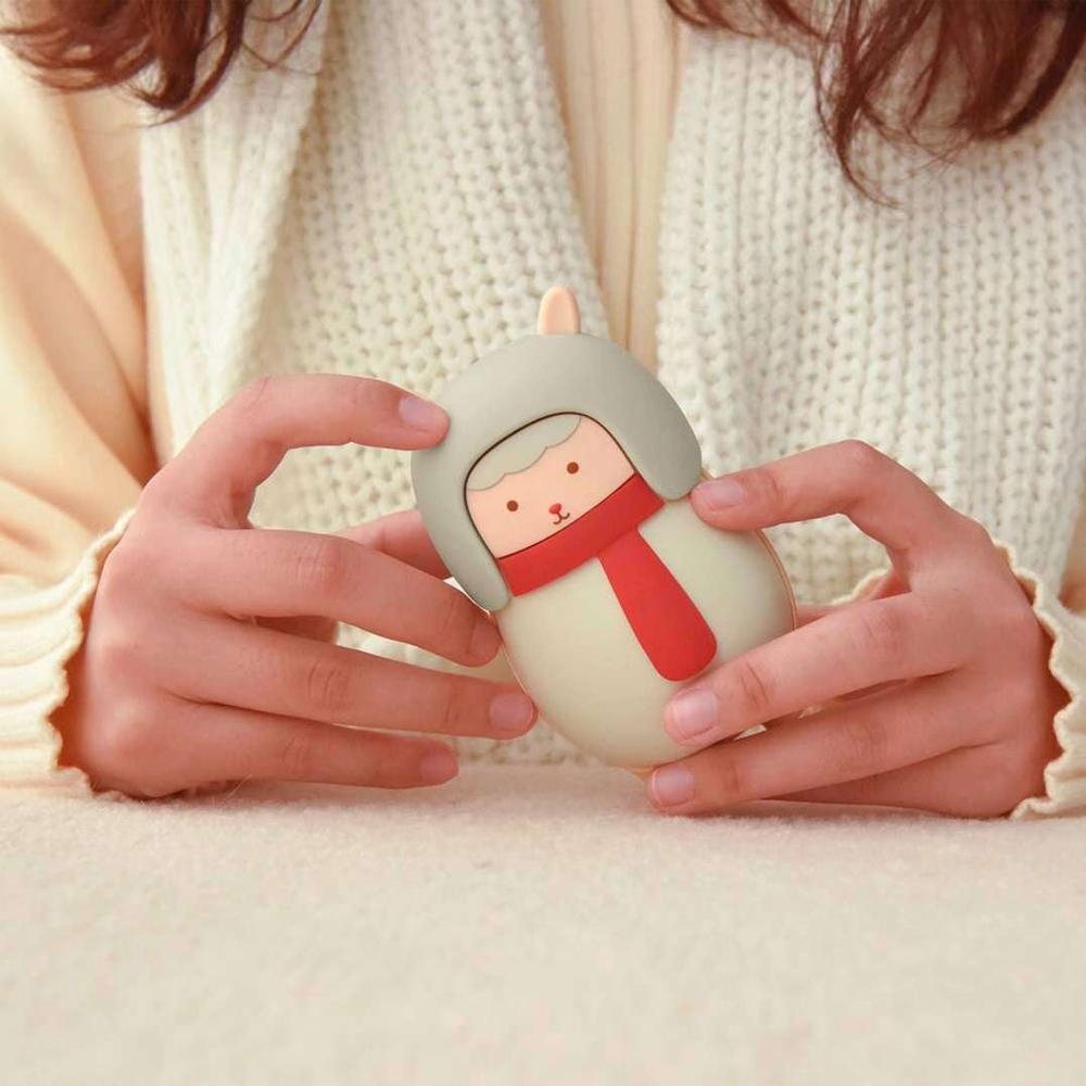 집드리 휴대용 USB 충전식 귀여운 전기 손난로 보조