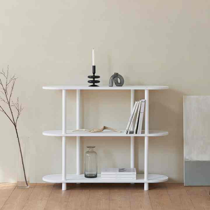 MONO ラウンド シェルフ 3段［2色・2サイズ］