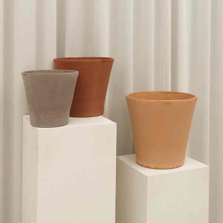 【Deroma】VASO CONO イタリア製 ﻿テラコッタ 植木鉢