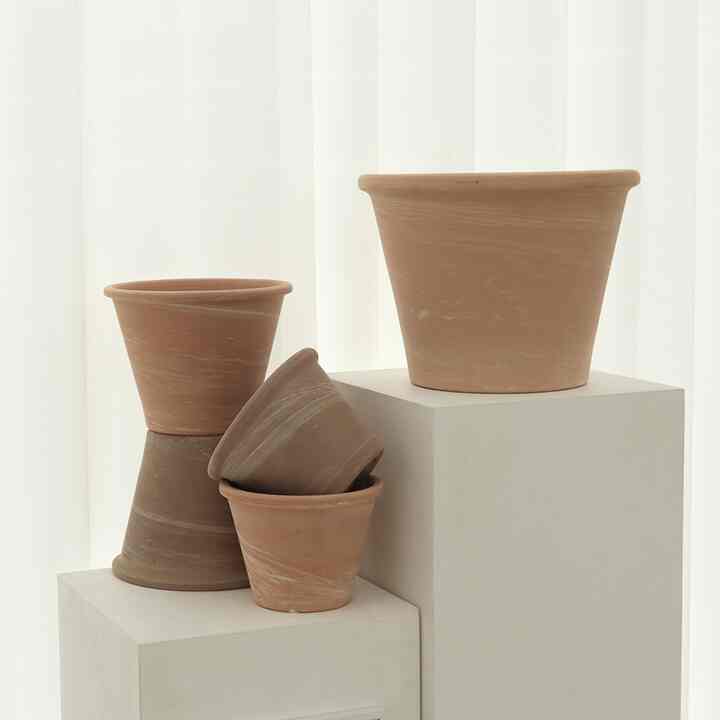 【Deroma】VASUM DUO テラコッタ 植木鉢