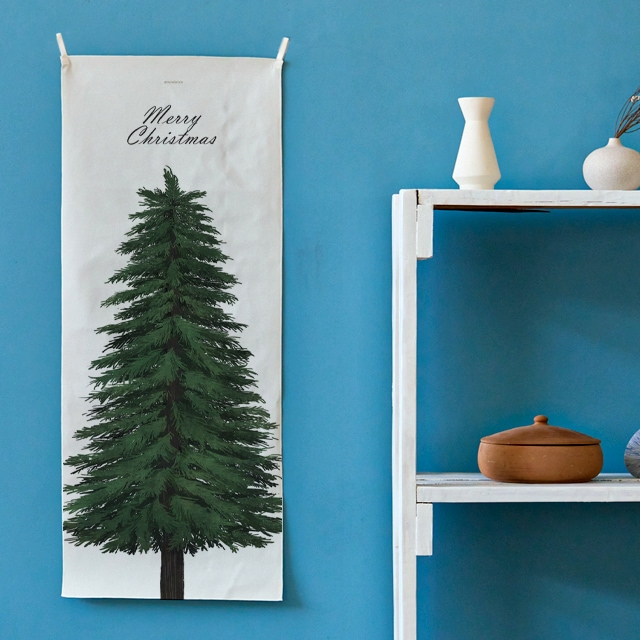 어번던스 christmas tree 크리스마스 트리B 세로형 패브릭 포스터 가리개 커튼 2size