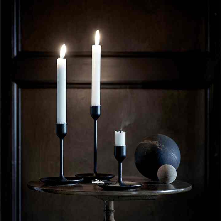FULLTALIG, Tempat lilin, set isi 3, hitam