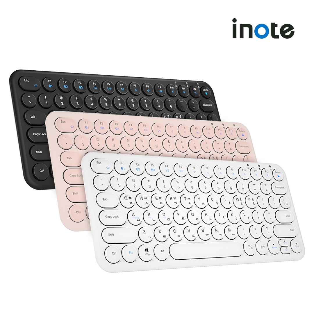 아이노트 아이노트 X-KEY 38BTC 충전식 멀티페어링 블루투스 무선 키보드 키스킨포함