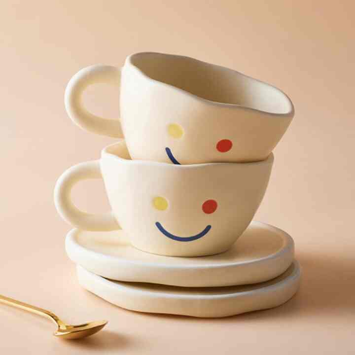 オッドアイ スマイル マグカップ＆ソーサーセット