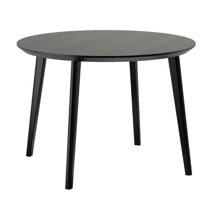 LISABO Meja, hitam, 105 cm