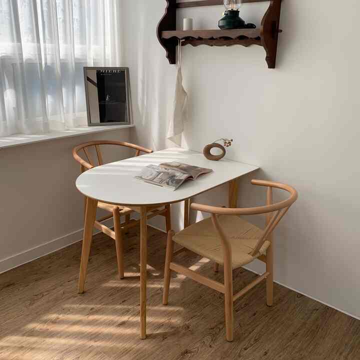 HALF MOON 半楕円形 テーブル 100cm