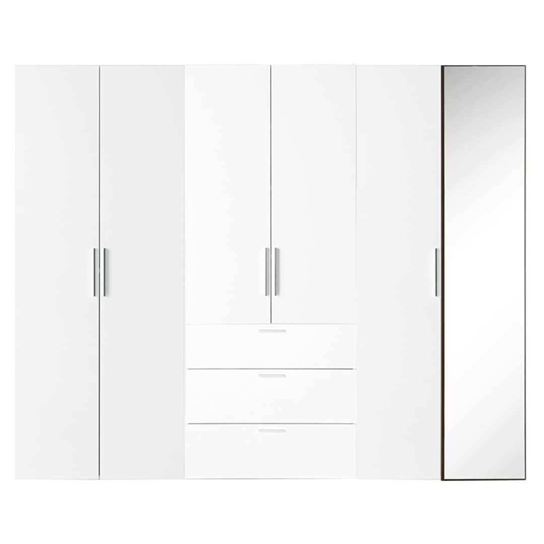 오늘의집 샘베딩 베이직 거울옷장세트 240cm(높이194cm) 서랍형