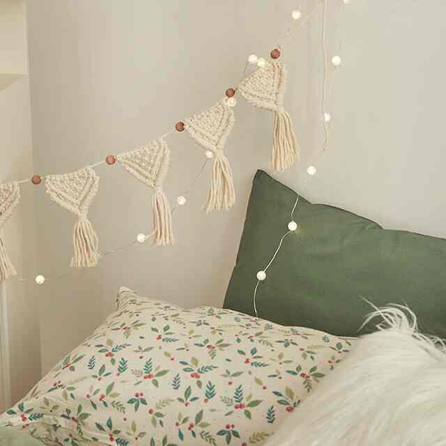 手作りコットンガーランド