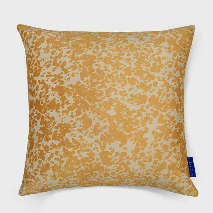 Caramel Cheetah ベルベットタッチ クッションカバー 45x45