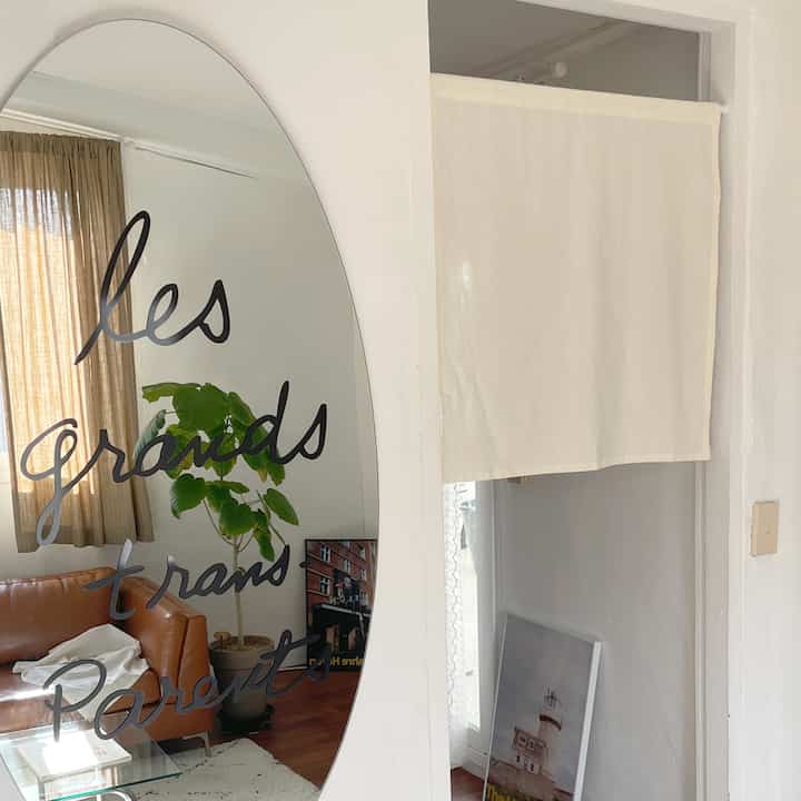 Sleep washing 綿100％ マルチ目隠しカーテン［2色］