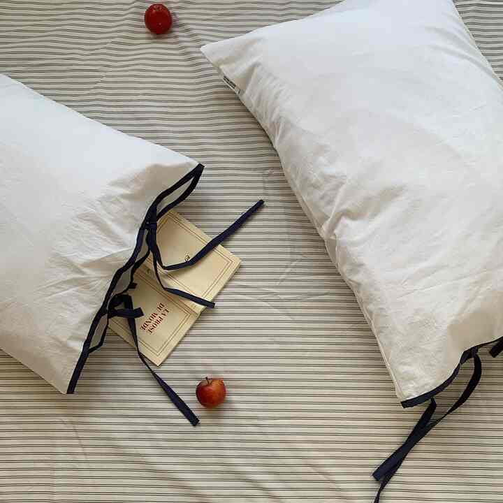 ストリングリボン 枕カバー ribbon pillow case