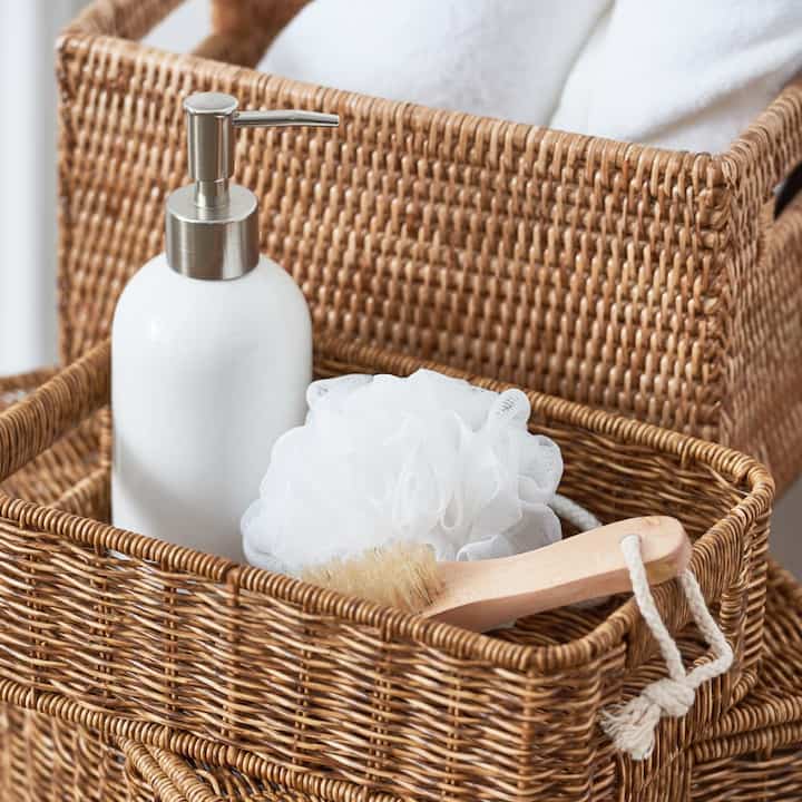 デイリー収納バスケット ナチュラル［3サイズ］