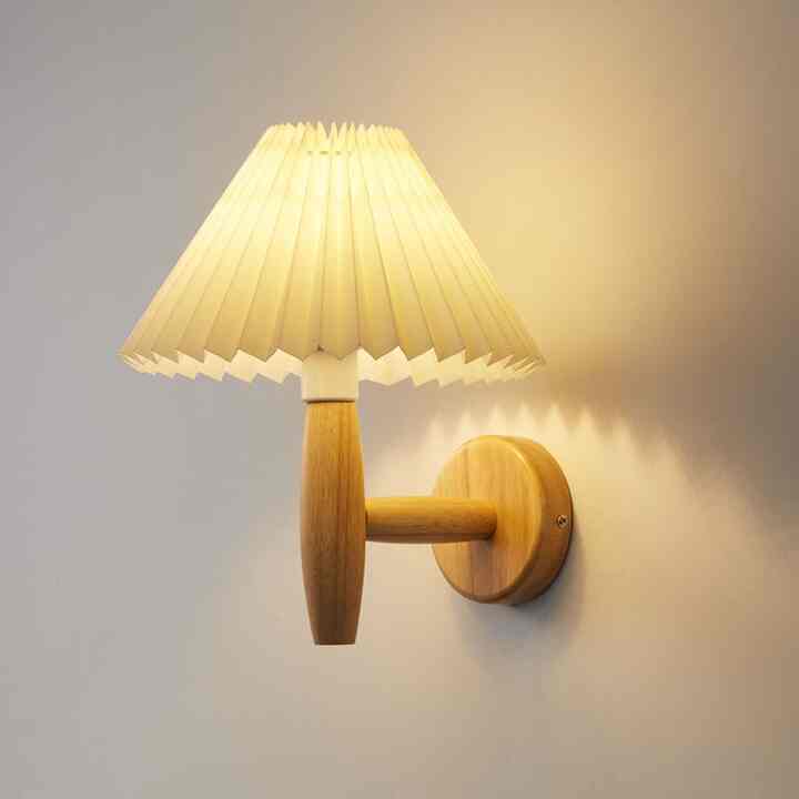 ヴィンテージ調 プリーツシェード ブラケットライト