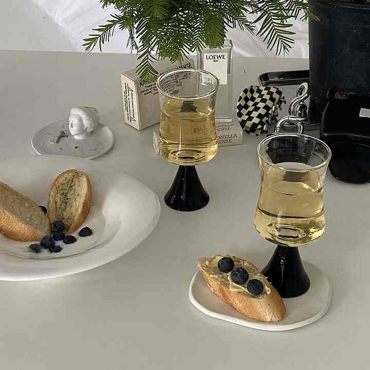 ブラック ゴブレット ハイボールグラス［4色］