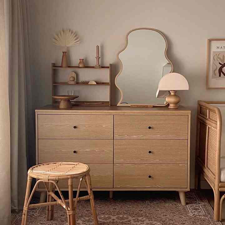 MORI 3段 ワイドチェスト 120cm［6色］