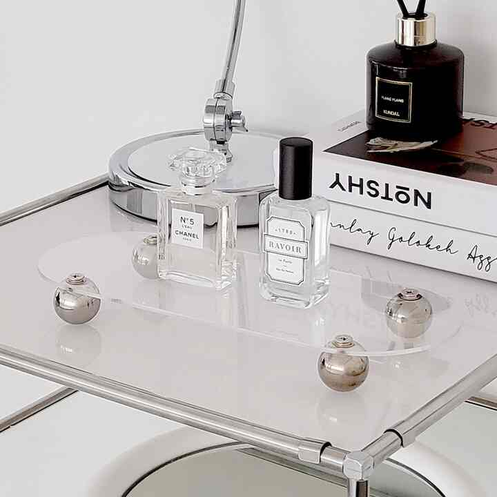 シルバー ボール クリア トレー