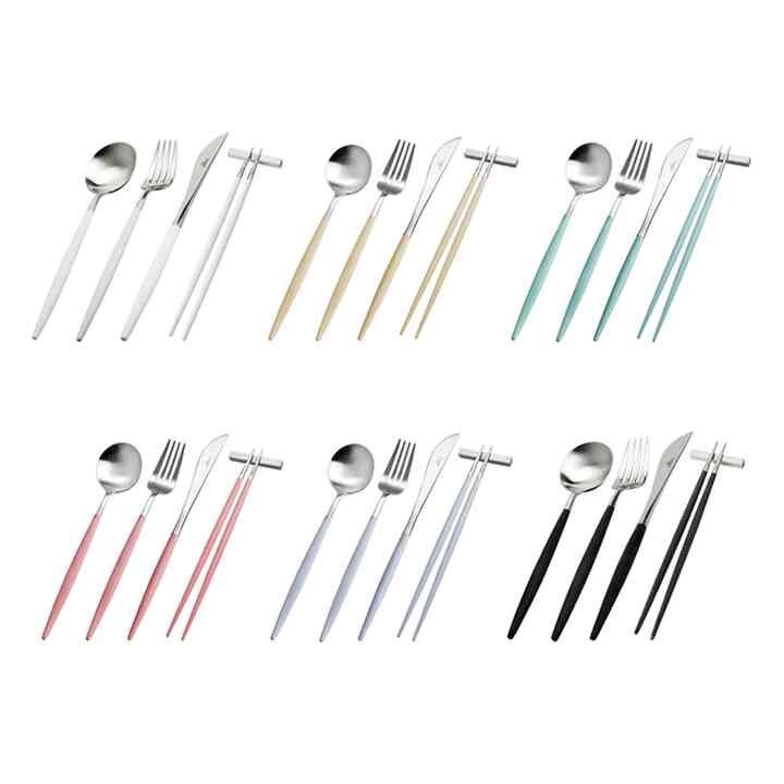 Cutipol Goa Black Cutlery set- 4 piece