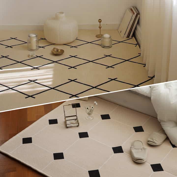 Modern パターン ラグ［5種・4サイズ］