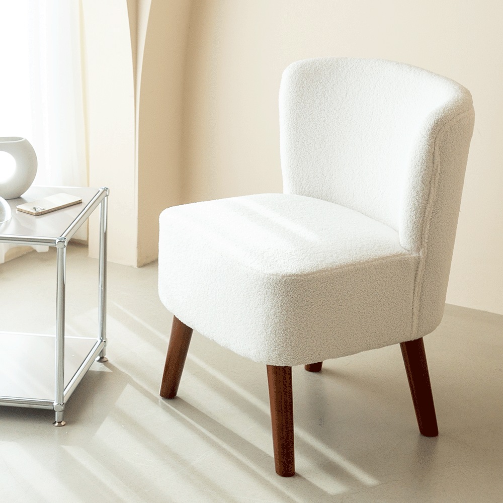 ポール ウール ファブリック 安楽椅子 1人用ソファー［2色］