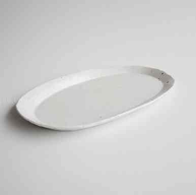 ルハ オーバルプレート Rough white［2サイズ］